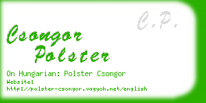 csongor polster business card